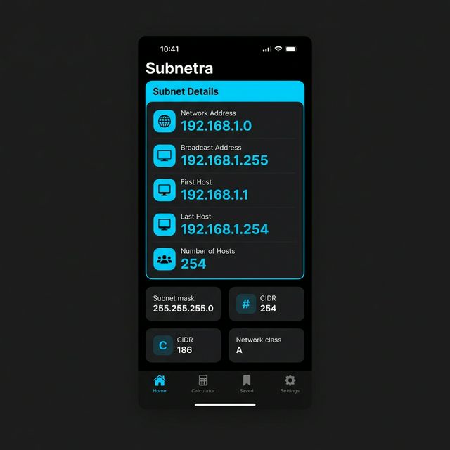 Subnetra App Details View
